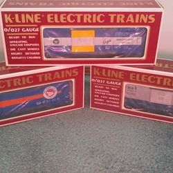 Three K-Line Classic O-Scale Box Cars