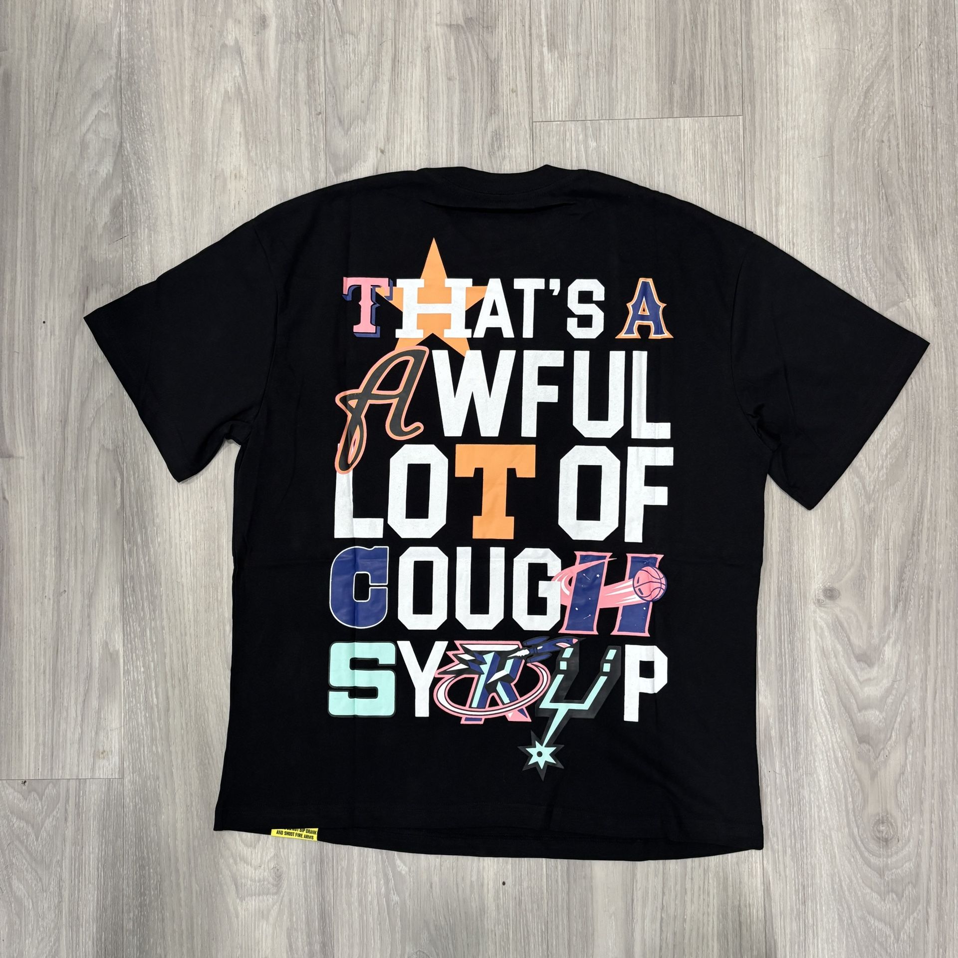 Awful lot of cough syrup Texas teams T-Shirt 