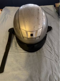 Very used motorcycle helmet DOT