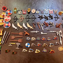 Big Lot Of Lego Castle Minifigure Accessories 