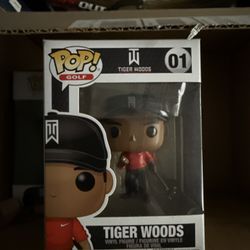 Tiger Woods Funko Pop (fanatics Exclusive) Red Shirt $20