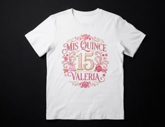Custom quincenera camisa’s/ shirt available