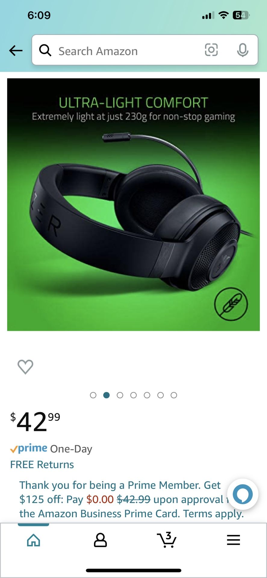 Razer Kraken Wires Headphones