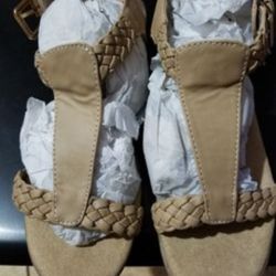 women braided comfort sandals size 8