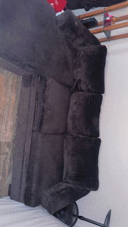 Dark Brown Fabric  Sofa