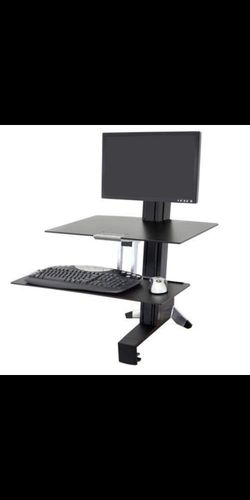 Sit/Stand Ergotron single LD workstation with work surface