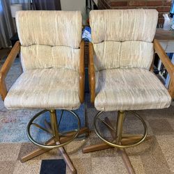 Vintage 1980’s Barstool Chairs 