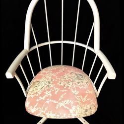 Refinished 360° Swivel Chair New Upholstery
