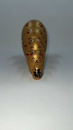 5 Piece Golden Cat Nesting Doll