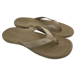 Columbia tan comfy slide flip flops women’s Size 10