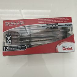 Pentel RSVP Black Ballpoint Pens | School & Office