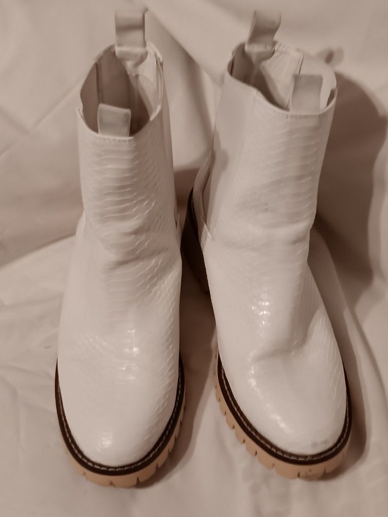 White Boots Size 10M