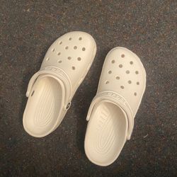 White New Crocs Size 8 Mens 10 Womens