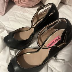 Black Betsy Johnson Heels