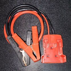 "Milw Red" jump start pack.   Requires "Milw Red" 18 volt lithium ion battery pack.