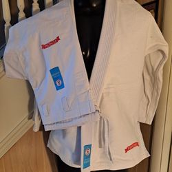 2 Piece Fenom MMA/Jujitsu Premium 550 gr Brushed Pearl Weave Top A1 Curvy 
