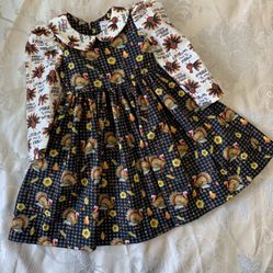 Miss Smarty Pants Fall Collection Dress Size 3T