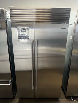 SUB ZERO 42”WIDE BUILT IN SIDE BY SIDE REFRIGERATOR