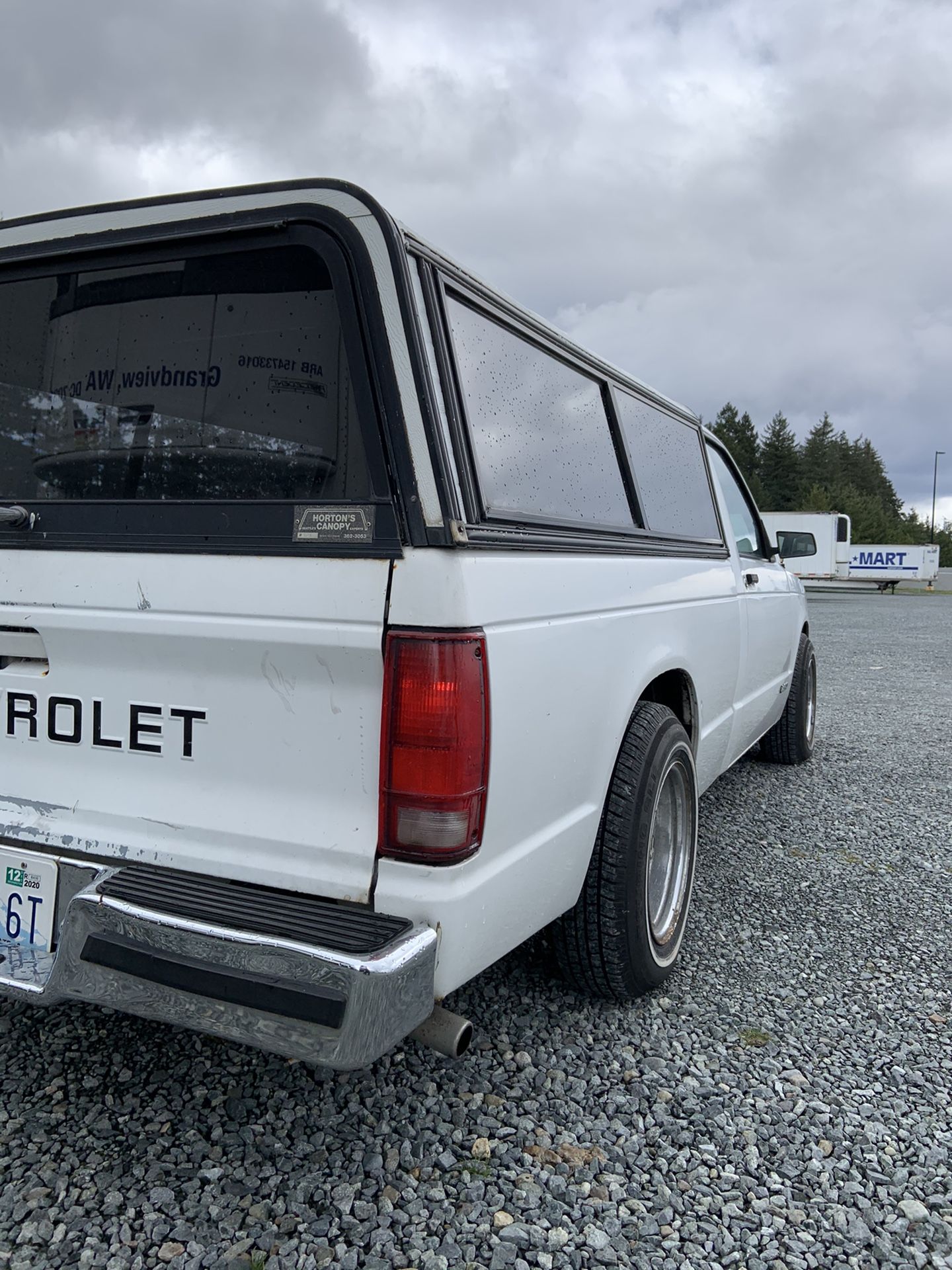 Chevy S10 short bed canopy