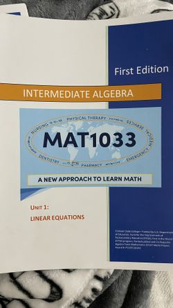 Intermediate Algebra Booklets 