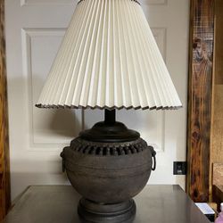 Vintage Japanese Cast Iron Table Lamp