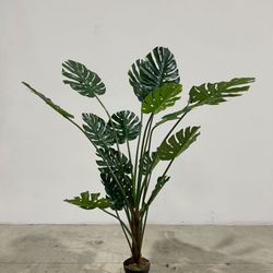 Artificial Monstera Plant 5.3FT Tall Fake Swiss Cheese Potted Faux Tropical Floor Plants
