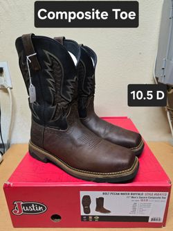 Justin Work Boots sz10.5 D COMPOSITE TOE