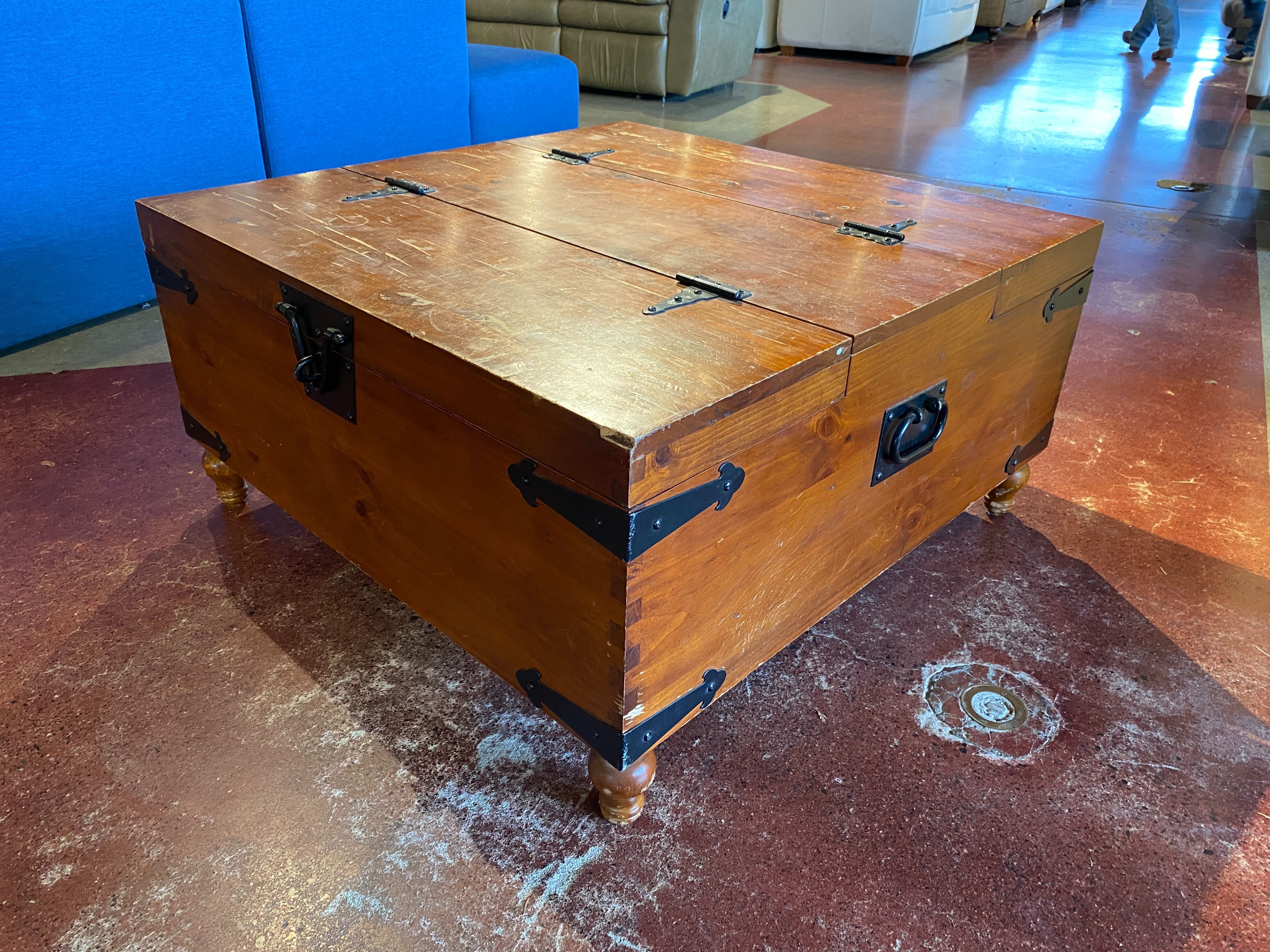 Square Double Sided Trunk Coffee Table