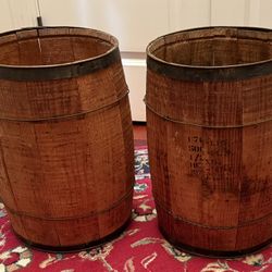 Vintage Nail Keg Barrels 