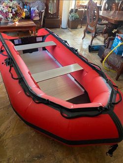 10’8” Inflatable Boat With Motor
