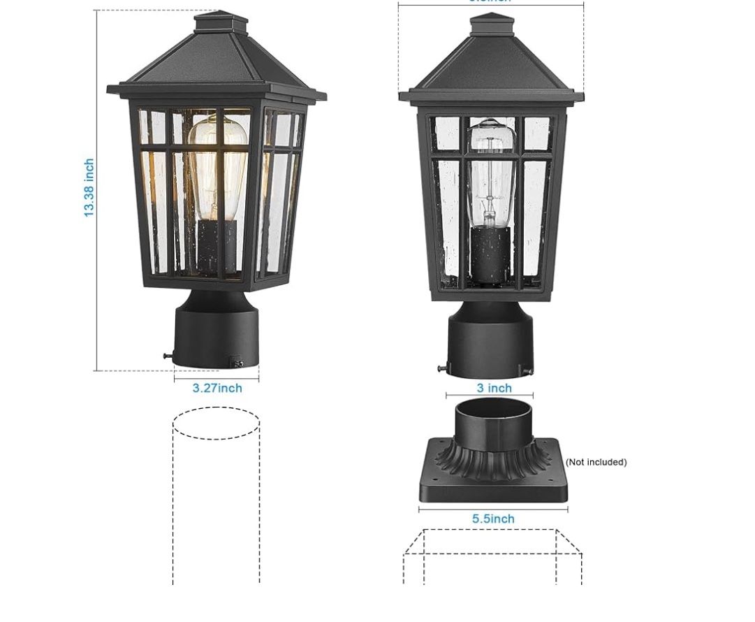 Solar Post Light Lamp