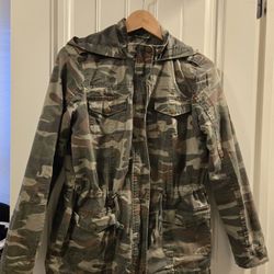 Women's Small Army Style Jacket Cotton New Look