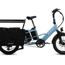 Lectric  brand bike. Extended dual range battery!