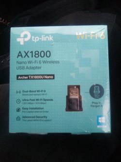tp-link AX1800 Nano Wi-Fi 6 Wireless USB Adapter