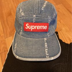 Supreme Jean Material Hat 