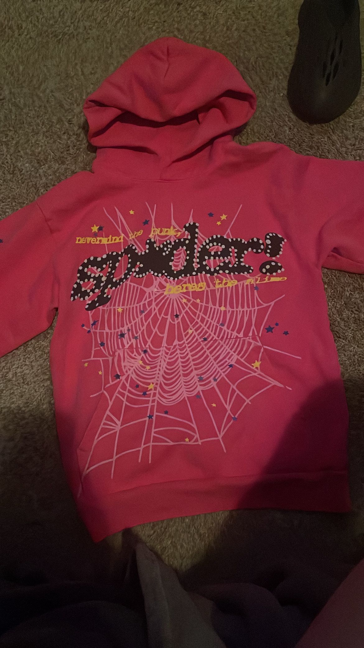 Pink young thug sp5der hoodie