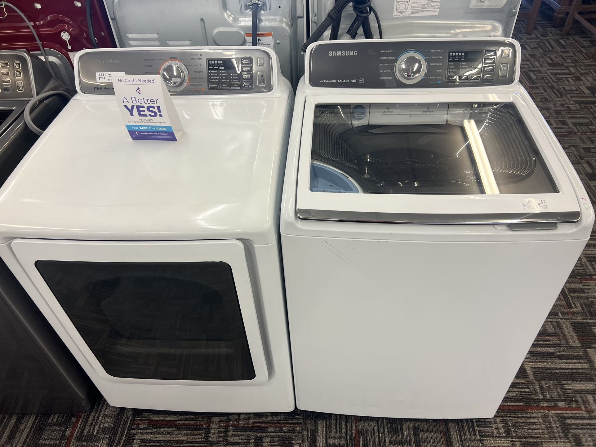 Top Load Washer And Dryer Set Free Delivery & Install for Sale in