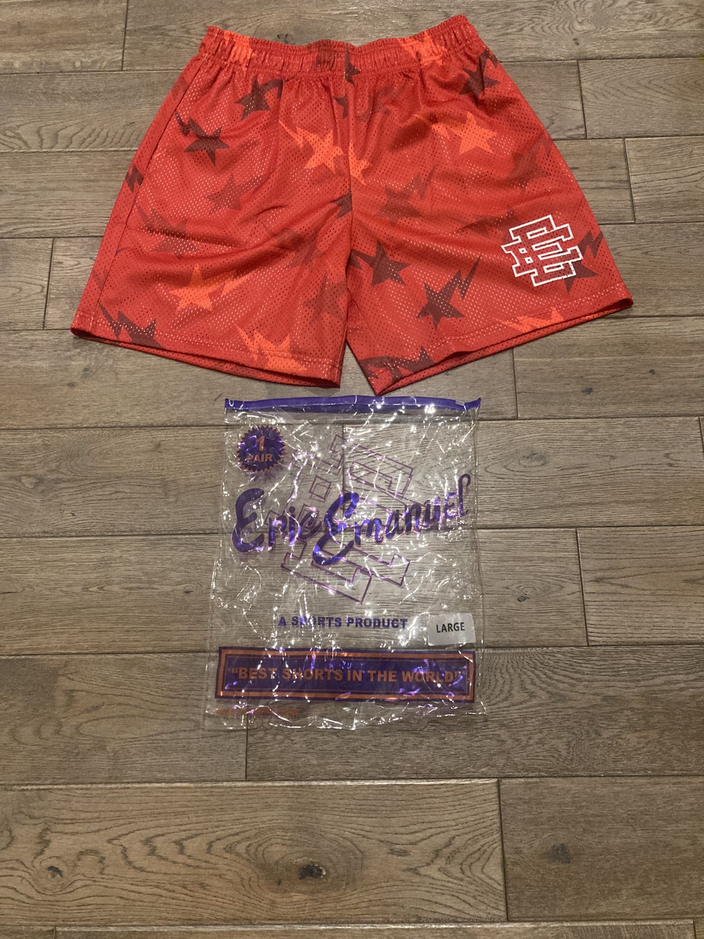 Eric Emanuel x Bape “Red Stars” Size L