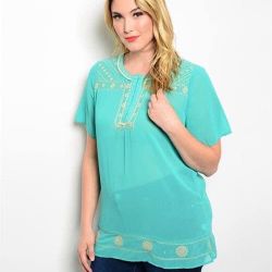 Sheer Plus Size Top