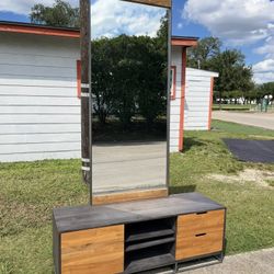 West Elm Entry Table With Big Mirror