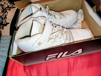 Fila White High-Top Sneakers