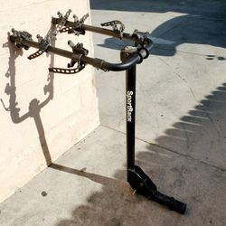 3-Bicycle Hitch Mounted Bike Rack Carrier
