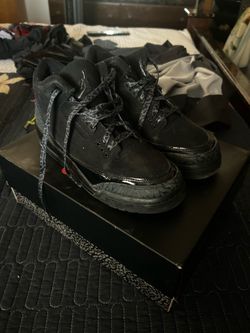 Air Jordan 3 Retro Black cats , Size 6y