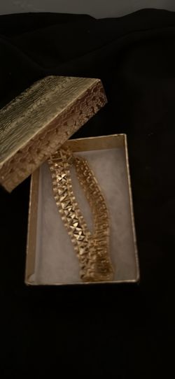 Diamond-Cut Gold Bracelet 14k Gold Finish