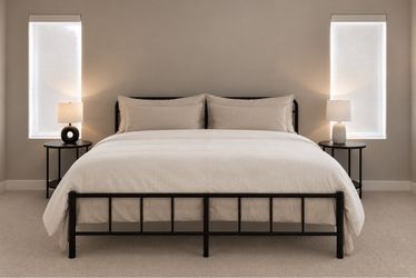 King bed frame / night stands