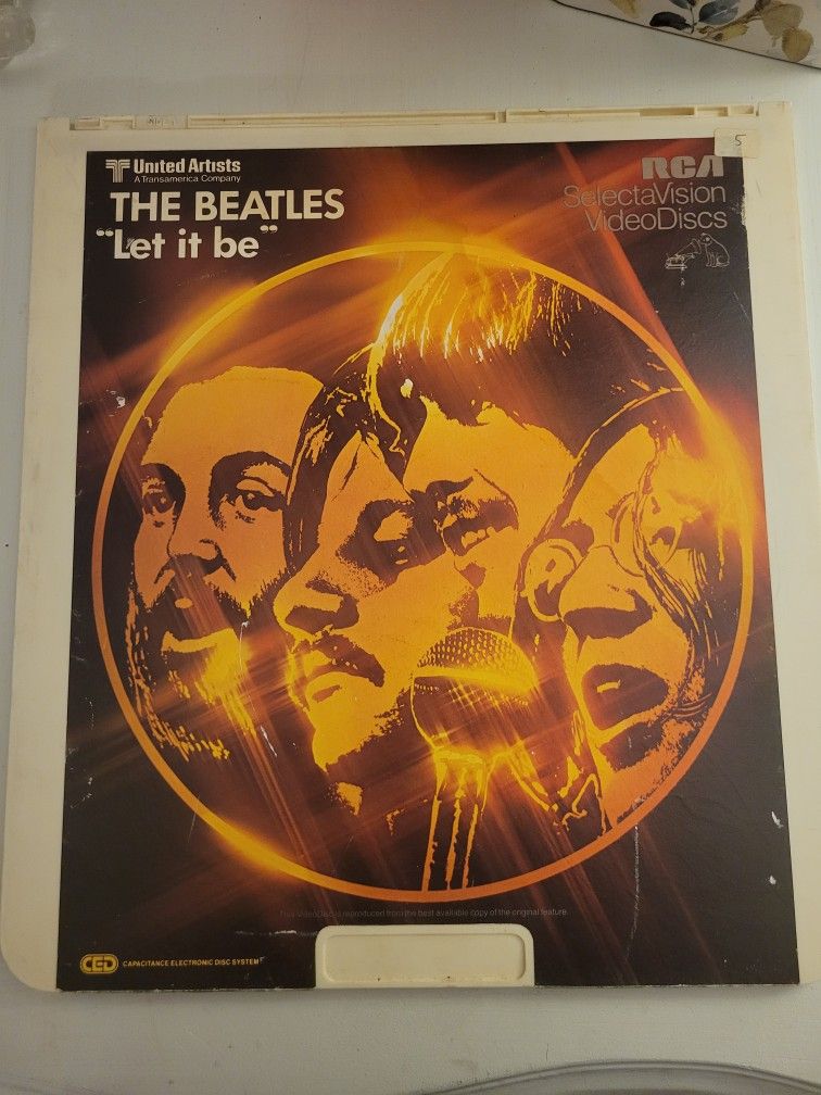 Beatles 1981 Let It Be Original RCA SelectaVision Video Disc UNOPENED