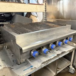 48” Countertop Charbroiler , Countertop Stove For Restaurant 