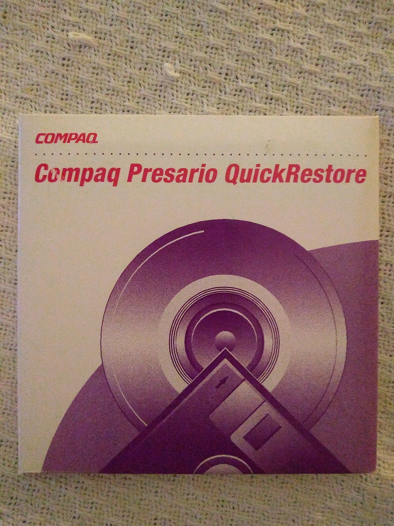 Compaq Presario Quick Restore CD & Disk