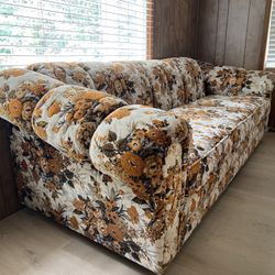 Vintage 70s velvet sofa Stanton - Pristine condition