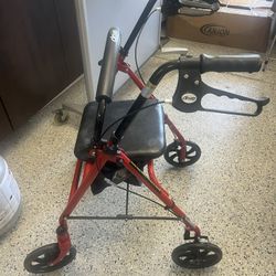 Foldable Walker With Storage 